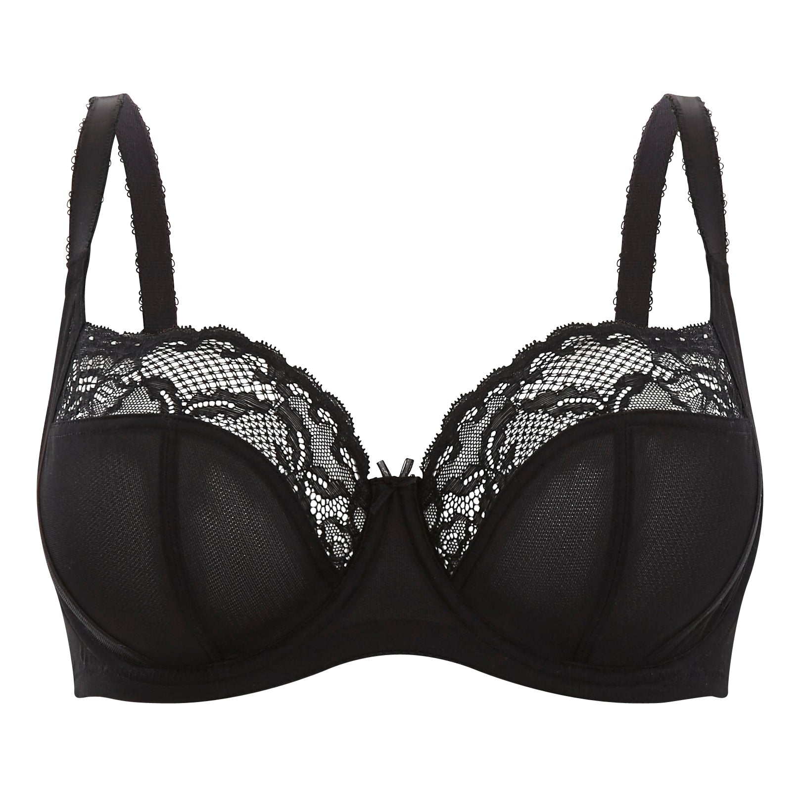 Jasmine Balcony Bra - Black